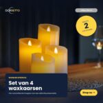 Et sæt med fire genopladelige LED-stearinlys fra DORSETTO i forskellige højder skaber en hyggelig stemning. Stilfulde, nemme at oplade og perfekte til ethvert interiør. Køb nu!.