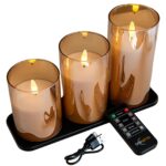 Skab hygge i hjemmet med DORSETTO genopladelige LED-lys (3 stk., 105 timers brændetid, med fjernbetjening). Elegant design og avanceret teknologi til langvarig stemning.