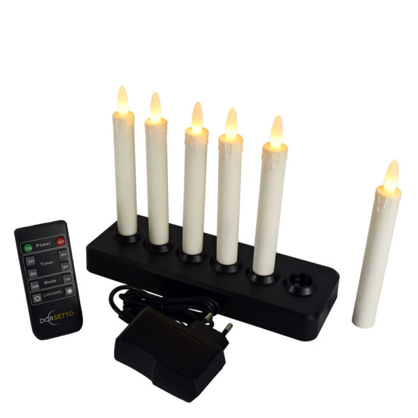 LED-dinerlys – sæt med 6