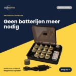 Genopladelige LED-fyrfadslys olivengrøn sæt indeholder 12 genopladelige LED-lys, fjernbetjening, ladeboks og adapter. Op til 400 timers brændetid, magnetisk opladning - ingen batterier kræves.
